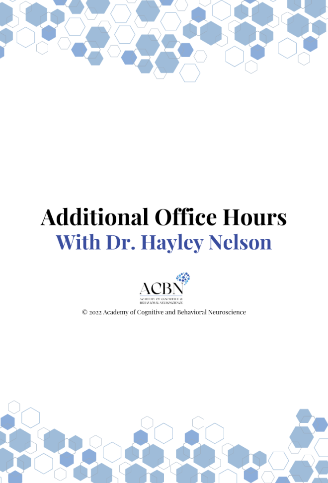 Additional 1-on-1 Office Hours